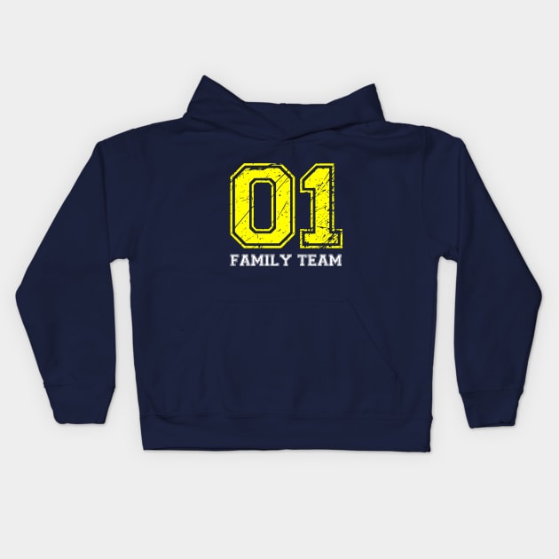 Funny T-Shirt 01 Family Team for Everyday Kids Hoodie by SparkStyleStore